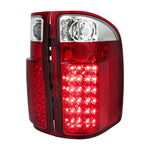 Spec-D 07-14 Chevy Silverado 1500 2500HD LED Tail Lights Red