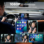 OTTOCAST Baby Car Camera &Wireless Carplay Adapter,1080P HD Rear Seat Monitor Display on Car Screen,150°Wide Angle No-Glow Night View, Safety for Kids & Infants