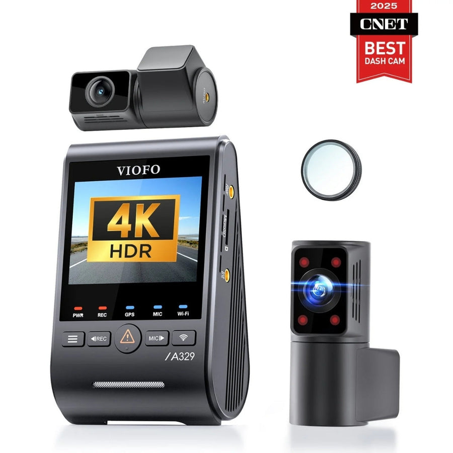 VIOFO A329S 3CH 4K Front + 2K Rear + 2K Interior Sony STARVIS 2 Dash Cam by BlackboxMyCar