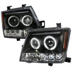 Spec-D 05-15 Nissan Xterra Halo Projector Headlights Black