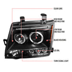 Spec-D 05-15 Nissan Xterra Halo Projector Headlights Black