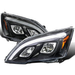 Spec-D 07-11 Honda CR-V LED Bar Projector Headlights Black