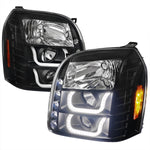 Spec-D 07-14 GMC Yukon Denali 1500 2500 Headlights U-Bar Black
