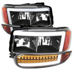 Spec-D 99-06 GMC Sierra Denali /00-06 Yukon OEM Bumper Lights Black