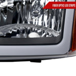 Spec-D 03-07 Silverado 02-06 Avalanche Headlights OEM Style LED Bar