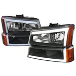 Spec-D 02-06 Avalanche 03-07 Silverado Headlights OEM Style