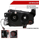 Spec-D 06-10 Dodge Charger Headlights OEM Style w/ Corner Lights Black