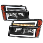 Spec-D 04-12 Colorado GMC Canyon Sequential Headlights OEM Style Black