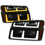 Spec-D 04-12 Colorado GMC Canyon Headlights Black/Smoked