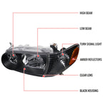 Spec-D 01-02 Corolla Headlights OEM Style w/ Corner Lights Black
