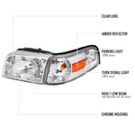 Spec-D 06-11 Mercury Grand Marquis Corner Lamps Headlights Chrome
