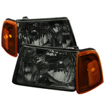Spec-D 01-11 Ranger Headlights OEM Style Amber Corner Lights /Smoked