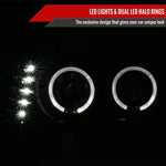 Spec-D 04-12 Colorado GMC Canyon Halo Headlights/Corner Lights Black