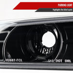 Spec-D 04-12 Colorado GMC Canyon Halo Headlights/Corner Lights Black