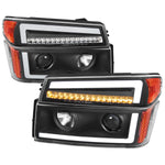 Spec-D 04-12 Colorado/GMC Canyon Sequential Headlights Black