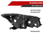 Spec-D 08-12 Honda Accord Sedan Headlights OEM Style Crystal Black