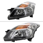 Spec-D 07-09 Nissan Altima 4DR Headlights Amber Reflectors Black