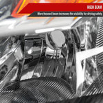 Spec-D 07-09 Nissan Altima 4DR Headlights Amber Reflectors Black