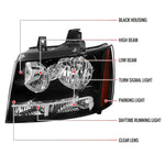 Spec-D 07-14 GMC Sierra Avalanche Headlights OEM Style Black