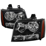 Spec-D 07-14 GMC Sierra Avalanche Headlights OEM Style Black