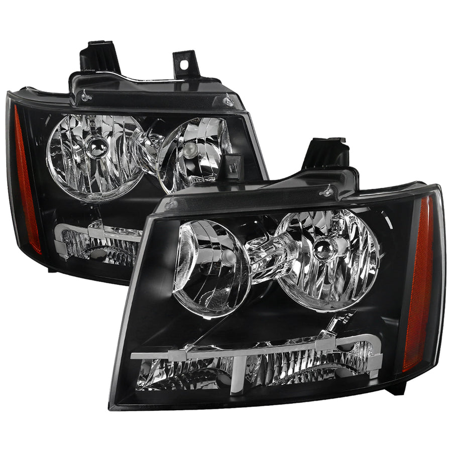 Spec-D 07-14 GMC Sierra Avalanche Headlights OEM Style Black