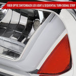 Spec-D 06-10 Dodge Charger SEQ LED Bar Headlights OEM Style Chrome