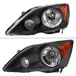 Spec-D 07-11 Honda CR-V Headlights OEM Style Matte Black/Clear