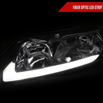 Spec-D 06-11 Honda Civic 4DR 4DR OE Style LED Strip Headlights Chrome