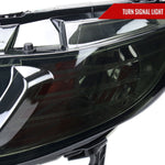 Spec-D 06-11 Honda Civic 4DR Headlights OEM Style Strip Smoked