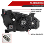 Spec-D 16-21 Honda Civic Headlights LED Strip OEM Style Black/Smoked
