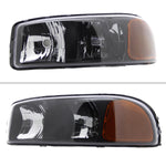 Spec-D 99-06 GMC Sierra/Yukon/Yukon XL Crystal Headlights Black