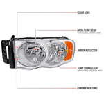 Spec-D 02-05 Ram 1500/ 03-05 Ram 2500 3500 Headlights OEM Style Chrome
