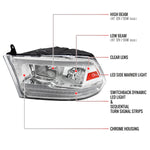 Spec-D 09-18 Ram 1500/10-18 Ram 2500 3500 Headlights Dual SEQ Bar