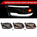 Spec-D 09-18 Ram 1500/10-18 Ram 2500 3500 Sequetial Headlights Black