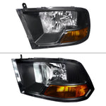 Spec-D 10-18 Ram 1500 2500 3500 /19-21 Ram Classic Headlights Black