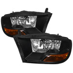Spec-D 10-18 Ram 1500 2500 3500 /19-21 Ram Classic Headlights Black