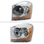 Spec-D 04-06 Dodge Durango Headlights OEM Style Chrome Amber