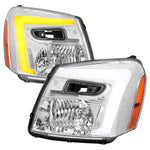 Spec-D 05-09 Equinox Headlights OEM Style Sequential LED Bar Chrome
