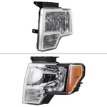 Spec-D 09-14 Ford F-150 OEM OEM Style Crystal Headlights Chrome