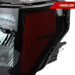 Spec-D 09-14 Ford F-150 Headlights OEM Style Black/Smoked Lens