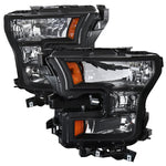 Spec-D 15-17 Ford F-150 Headlights OEM Style Replacement Black