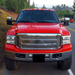 Spec-D 05-07 Ford F-250 Super Duty Headlights Chrome Amber Reflector