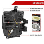 Spec-D 08-10 F250/F350/F450/F550 SEQ LED Headlights Black/Smoked