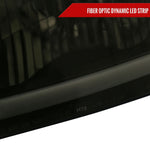Spec-D 11-16 Ford Super Duty Headlights LED C-Bar Smoked.