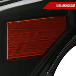 Spec-D 11-16 Ford Super Duty Headlights LED C-Bar Smoked.