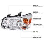 Spec-D 04-07 Toyota Highlander Headlights OEM Style Clear