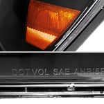 Spec-D 04-07 Toyota Highlander Headlights OEM Style Black/Clear