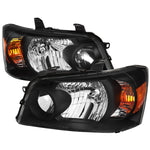 Spec-D 04-07 Toyota Highlander Headlights OEM Style Black/Clear
