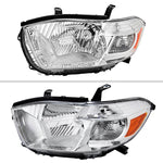 Spec-D 08-10 Highlander Headlights OEM Halogen Replacement Chrome