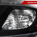 Spec-D 08-10 Toyota Highlander Headlights OEM Style Matte Black/Clear